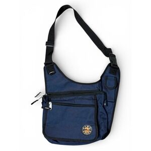 Pine Creek Navy Blue Crossbody Shoulder Bag Adjustable Strap Multiple Pockets